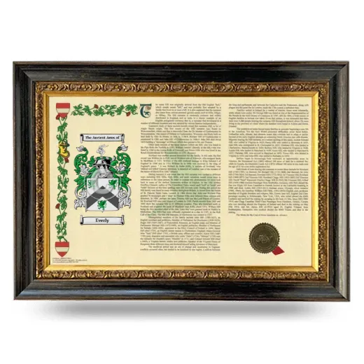 Everly Armorial Landscape Framed - Heirloom