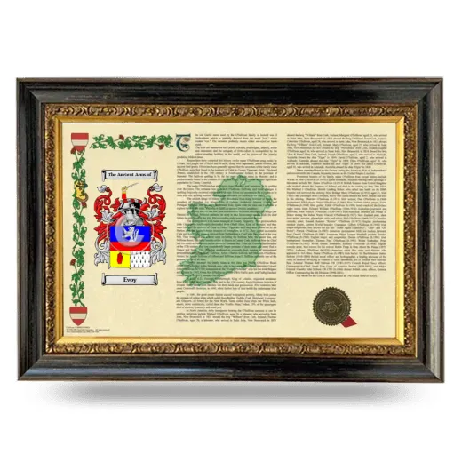 Evoy Armorial Landscape Framed - Heirloom
