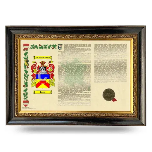 Fagot Armorial Landscape Framed - Heirloom