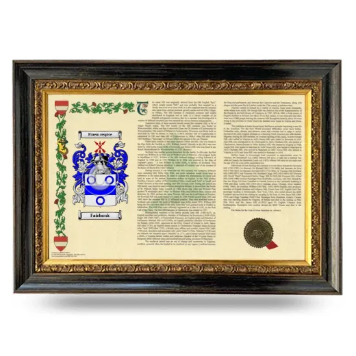 Fairbank Armorial Landscape Framed - Heirloom