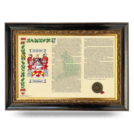 Fairebourne Armorial Landscape Framed - Heirloom
