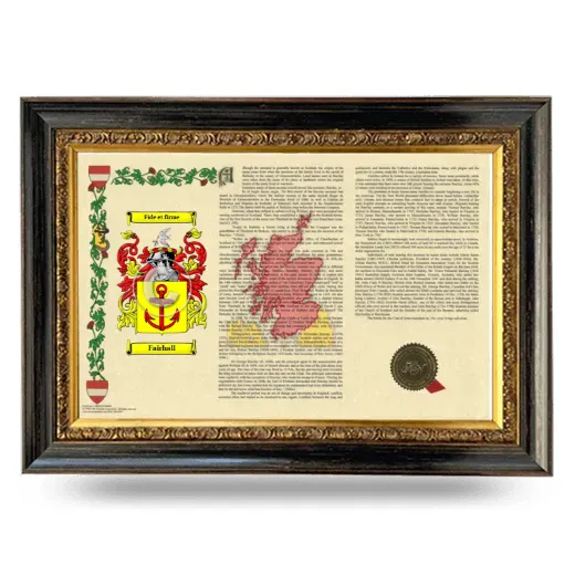 Fairhall Armorial Landscape Framed - Heirloom