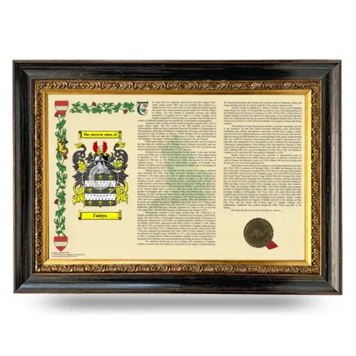 Fairyn Armorial Landscape Framed - Heirloom