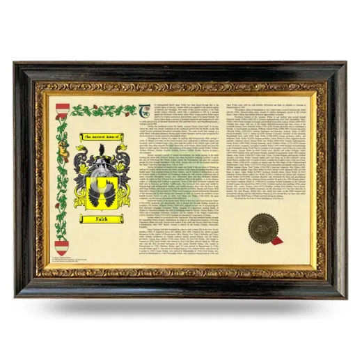 Falck Armorial Landscape Framed - Heirloom