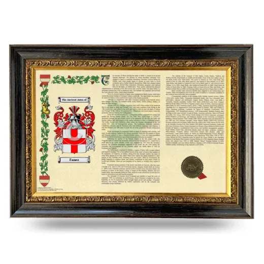 Fanez Armorial Landscape Framed - Heirloom