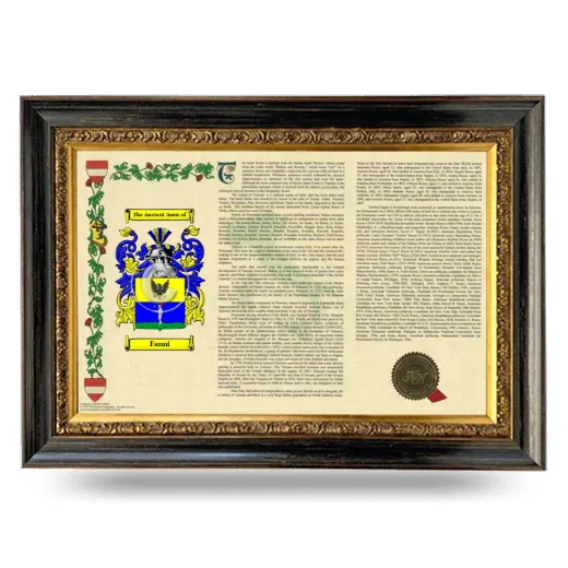 Fanni Armorial Landscape Framed - Heirloom