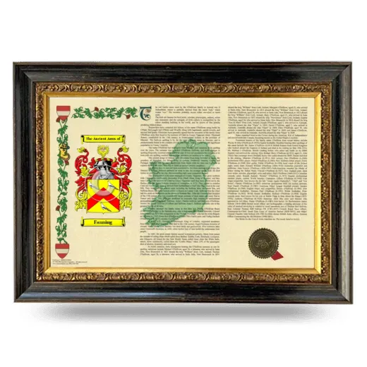 Fanning Armorial Landscape Framed - Heirloom