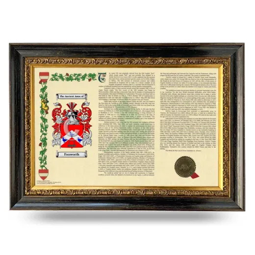 Fanworth Armorial Landscape Framed - Heirloom