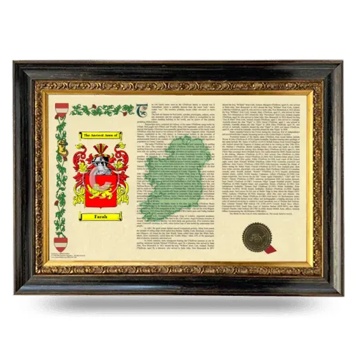 Farah Armorial Landscape Framed - Heirloom