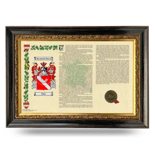 Fare Armorial Landscape Framed - Heirloom