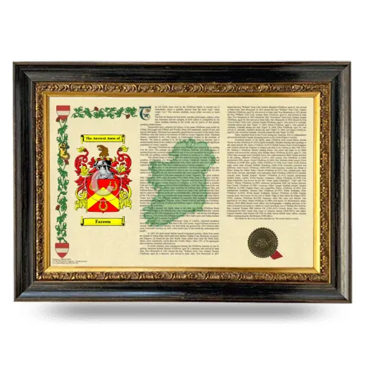 Fareen Armorial Landscape Framed - Heirloom