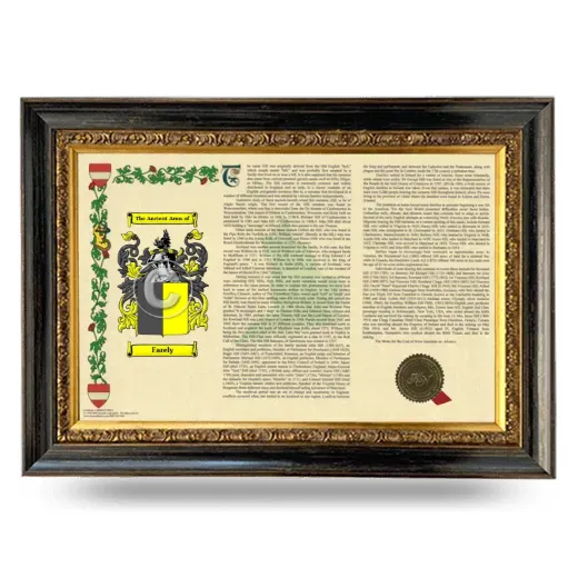 Farely Armorial Landscape Framed - Heirloom
