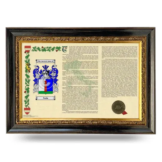 Faria Armorial Landscape Framed - Heirloom