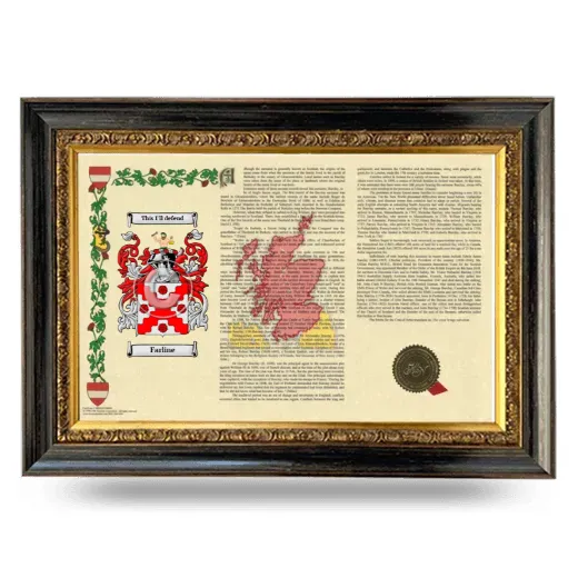 Farline Armorial Landscape Framed - Heirloom
