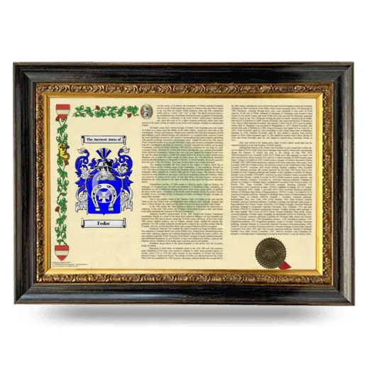 Fedor Armorial Landscape Framed - Heirloom