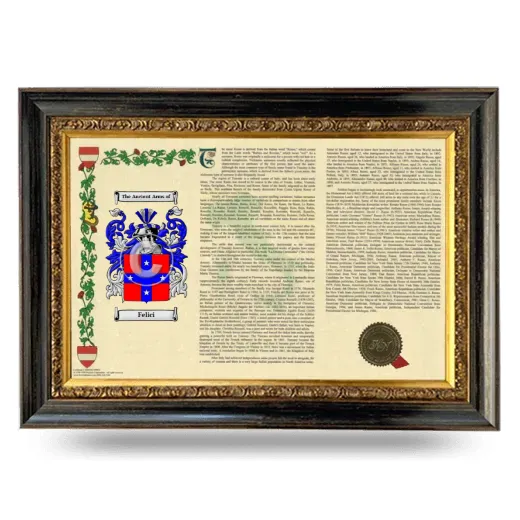 Felici Armorial Landscape Framed - Heirloom