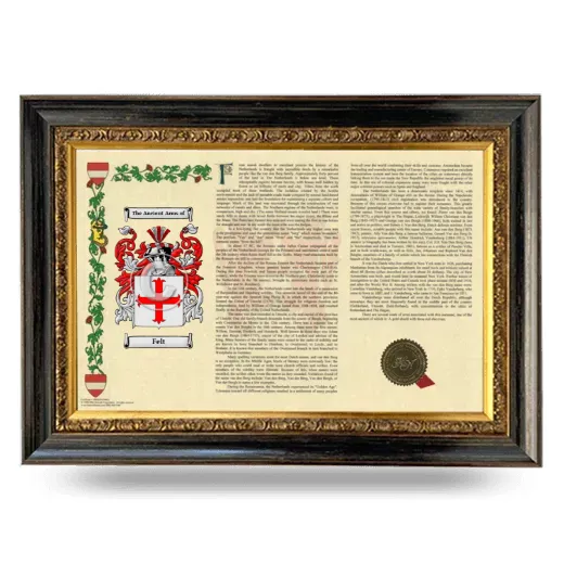 Felt Armorial Landscape Framed - Heirloom