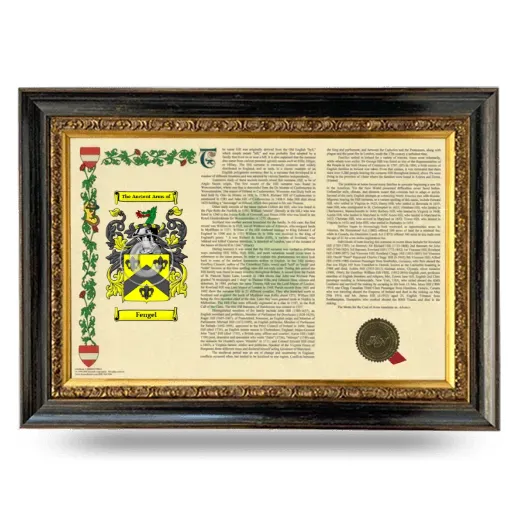 Fengel Armorial Landscape Framed - Heirloom