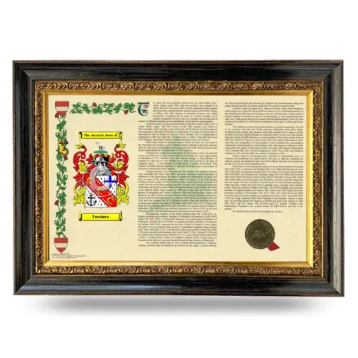 Ferriers Armorial Landscape Framed - Heirloom