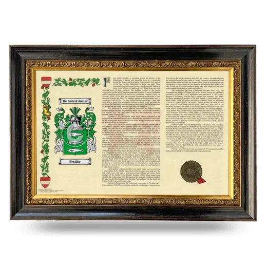 Fessler Armorial Landscape Framed - Heirloom