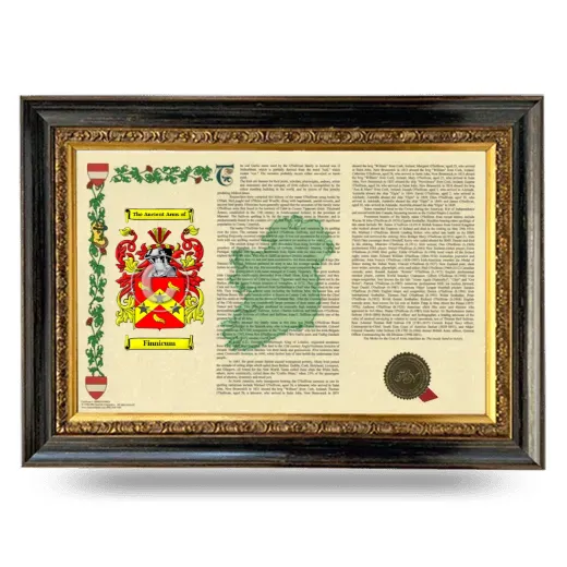 Finnicum Armorial Landscape Framed - Heirloom