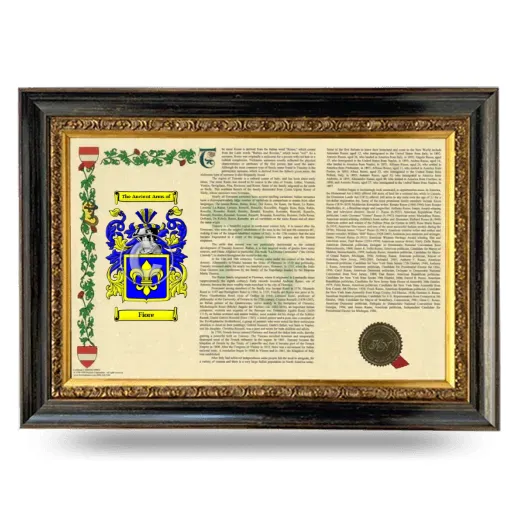 Fiore Armorial Landscape Framed - Heirloom