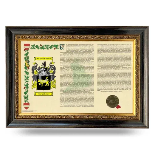 Fitz'gefferay Armorial Landscape Framed - Heirloom