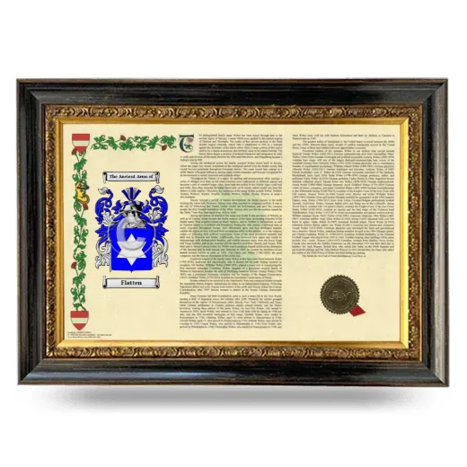 Flatten Armorial Landscape Framed - Heirloom