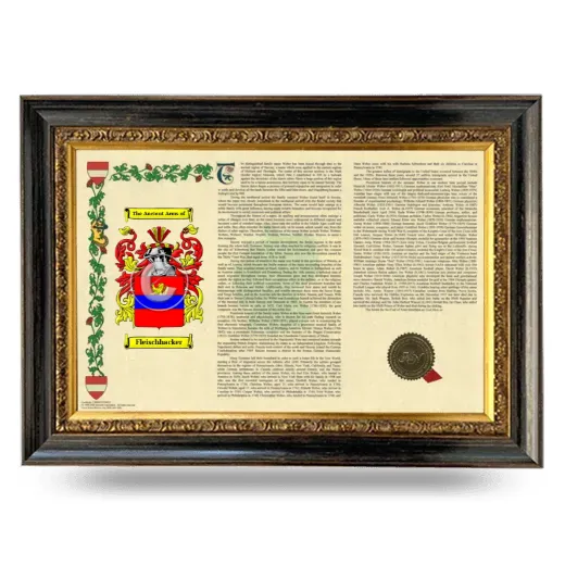 Fleischhacker Armorial Landscape Framed - Heirloom