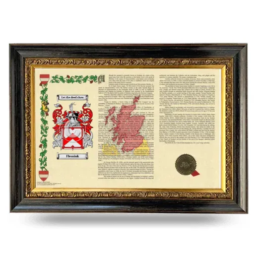 Flemink Armorial Landscape Framed - Heirloom