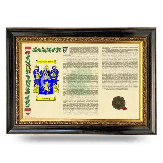 Flemmig Armorial Landscape Framed - Heirloom