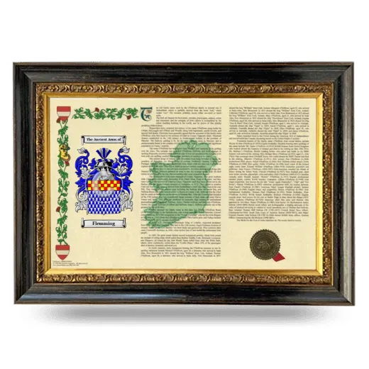 Flemming Armorial Landscape Framed - Heirloom