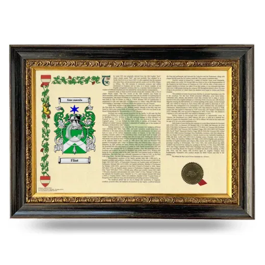 Flint Armorial Landscape Framed - Heirloom