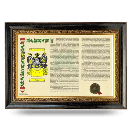 Fogal Armorial Landscape Framed - Heirloom