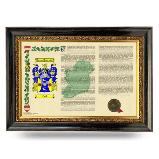 Ford Armorial Landscape Framed - Heirloom