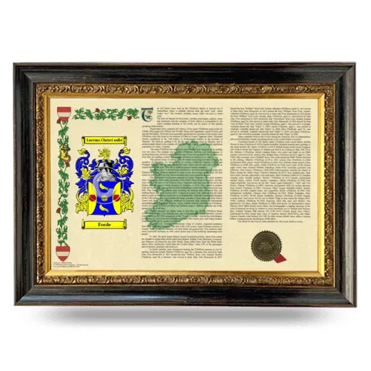 Forde Armorial Landscape Framed - Heirloom