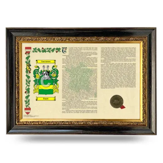 Foret Armorial Landscape Framed - Heirloom