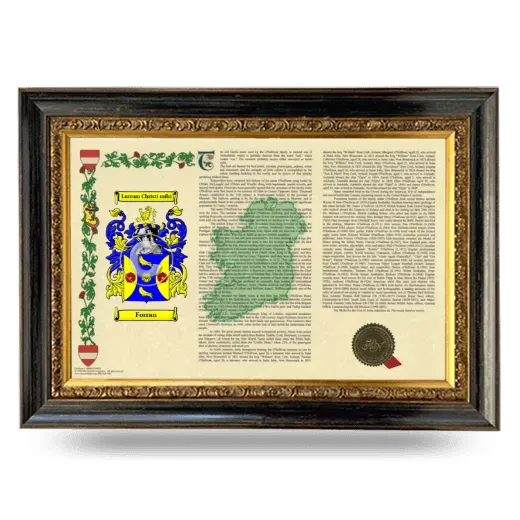 Forran Armorial Landscape Framed - Heirloom
