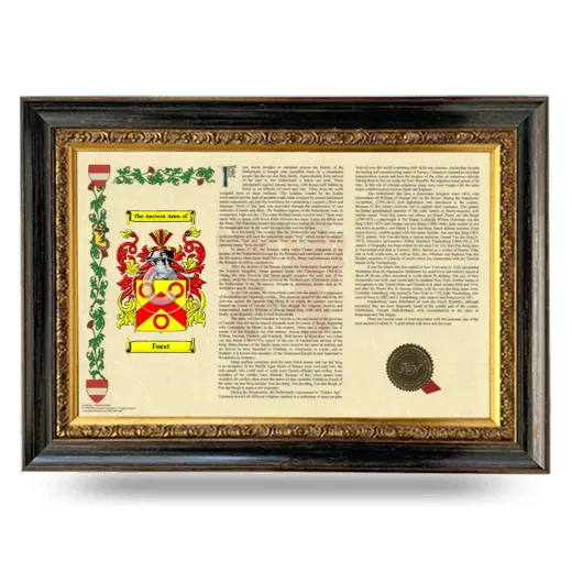 Forst Armorial Landscape Framed - Heirloom