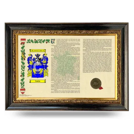 Fortin Armorial Landscape Framed - Heirloom