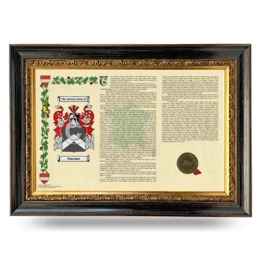 Fourner Armorial Landscape Framed - Heirloom