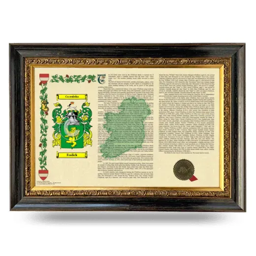 Fralick Armorial Landscape Framed - Heirloom