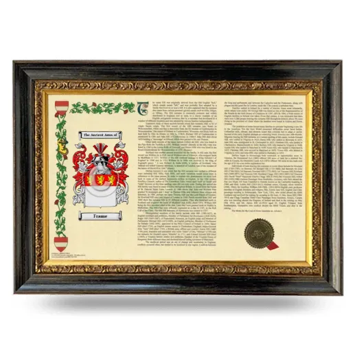 Frame Armorial Landscape Framed - Heirloom