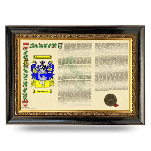 Franceschin Armorial Landscape Framed - Heirloom