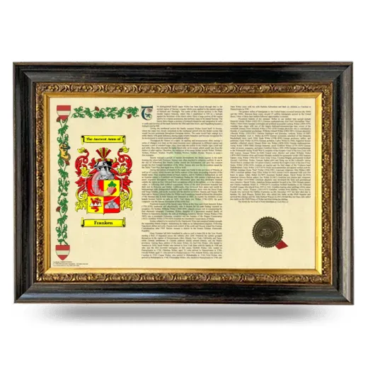 Franken Armorial Landscape Framed - Heirloom