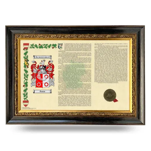 Franz Armorial Landscape Framed - Heirloom