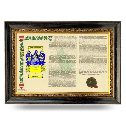 Frederic Armorial Landscape Framed - Heirloom