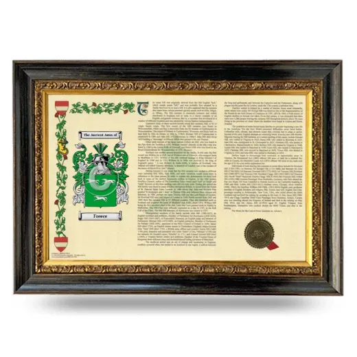 Freece Armorial Landscape Framed - Heirloom