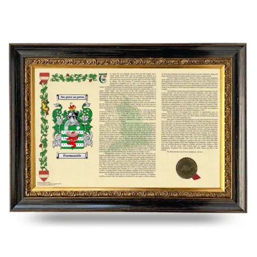 Freemantle Armorial Landscape Framed - Heirloom