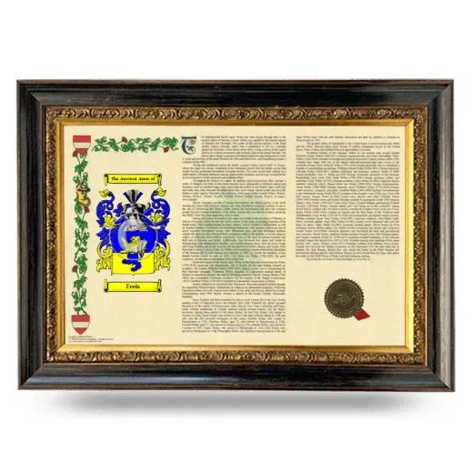 Freis Armorial Landscape Framed - Heirloom